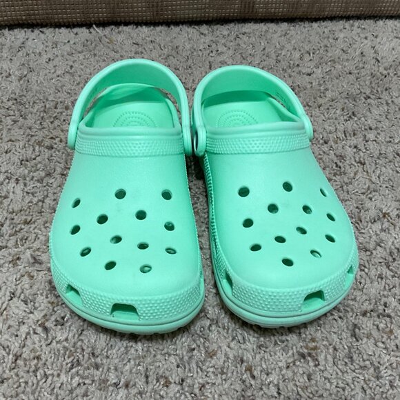 Mint Green Crocs Classic Clogs Unisex Size 7 Men Women 9Lightweight EVA Sandals - Picture 4 of 11